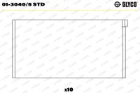 GLYCO 01-3040/5 STD Pleuellagerschale