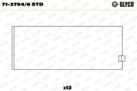 GLYCO 71-3704/6 STD Pleuellagerschale