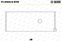 GLYCO 71-4194/4 STD Pleuellagerschale