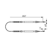 BOSCH 1 987 477 263 Seilzug, Feststellbremse