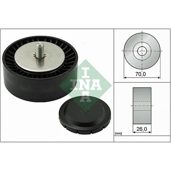 Schaeffler INA 532 0553 10 Umlenk-/Führungsrolle, Keilrippenriemen