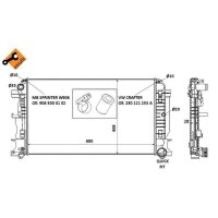 NRF 53885 Kühler, Motorkühlung