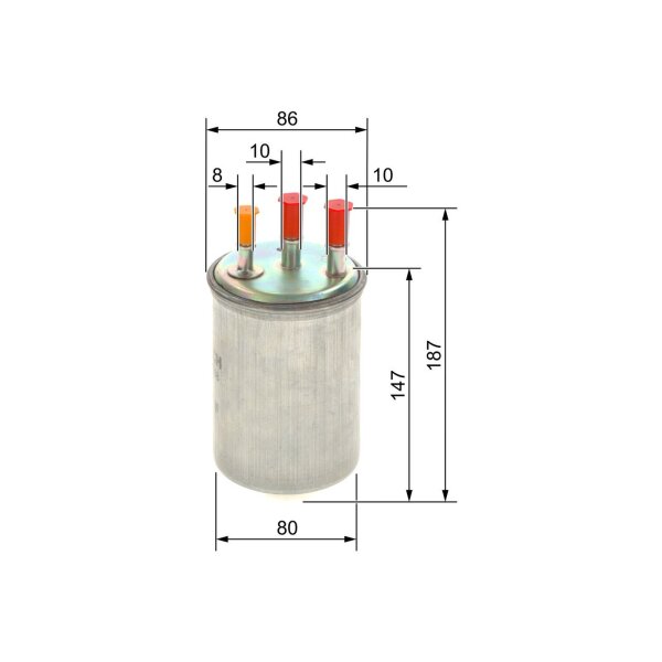 Kraftstofffilter BOSCH 0 450 906 508 - 1 Stück