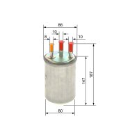 Kraftstofffilter BOSCH 0 450 906 508 - 1 Stück