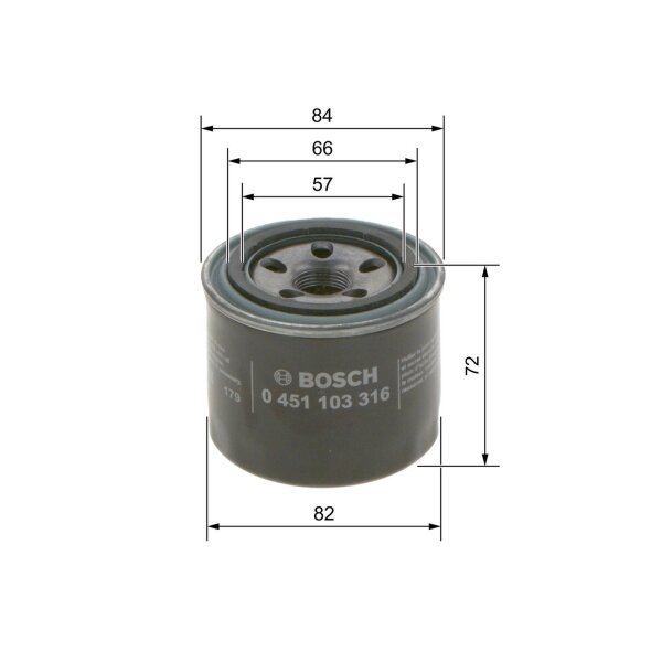 BOSCH 0 451 103 316 Ölfilter