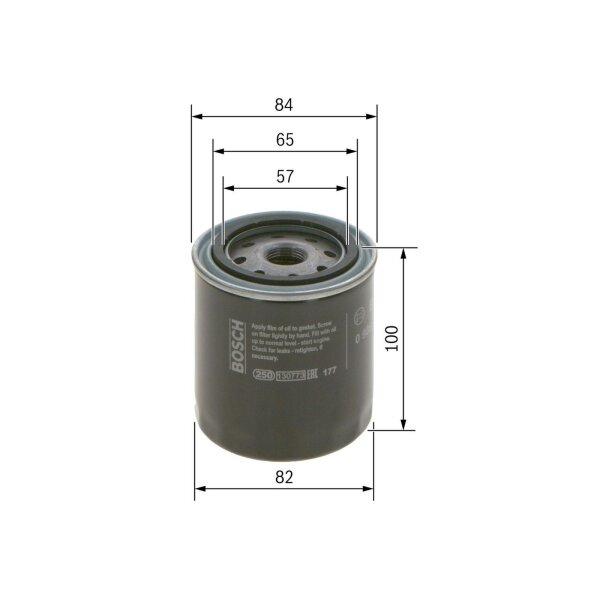 BOSCH 0 986 452 023 Ölfilter