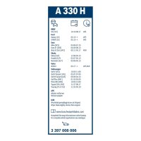 Wischblatt BOSCH 3 397 008 006 330mm Heckscheibenwischer - 1 Stück