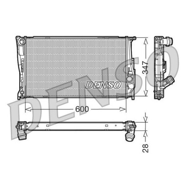 DENSO DRM05111 Kühler, Motorkühlung
