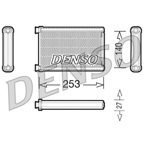 DENSO DRR05005 Wärmetauscher, Innenraumheizung