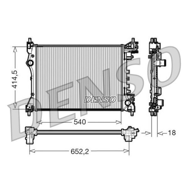 DENSO DRM01005 Kühler, Motorkühlung