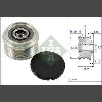 Schaeffler INA 535 0222 10 Generatorfreilauf