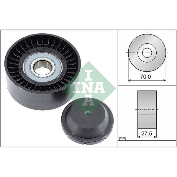 Schaeffler INA 532 0610 10 Umlenk-/Führungsrolle, Keilrippenriemen