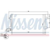 NISSENS 940154 Kondensator, Klimaanlage