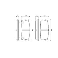 BOSCH 0 986 461 768 Bremsbelagsatz, Scheibenbremse