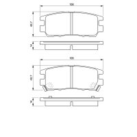 BOSCH 0 986 461 768 Bremsbelagsatz, Scheibenbremse
