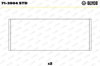 GLYCO 71-3904 STD Pleuellagerschale