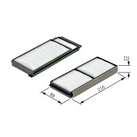 BOSCH 1 987 432 163 Filter, Innenraumluft