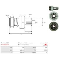 AS-PL SD5017 Freilaufgetriebe, Starter