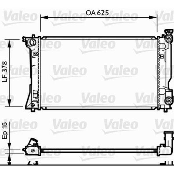 VALEO 734712 Kühler, Motorkühlung