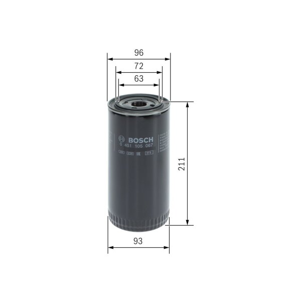 BOSCH 0 451 105 067 Ölfilter