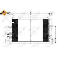 NRF 35911 Kondensator, Klimaanlage