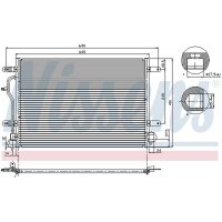 NISSENS 94665 Kondensator, Klimaanlage