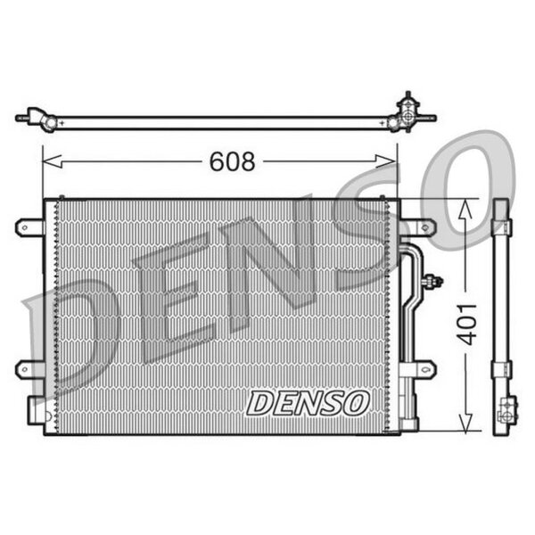 DENSO DCN02012 Kondensator, Klimaanlage