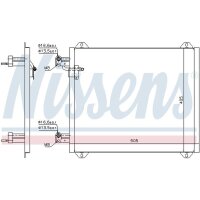 NISSENS 94584 Kondensator, Klimaanlage