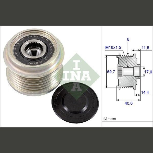 Schaeffler INA 535 0227 10 Generatorfreilauf