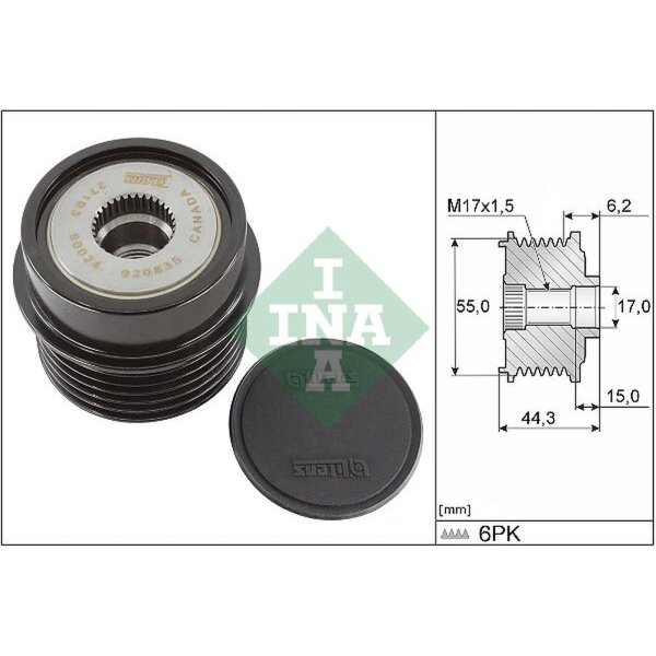 Schaeffler INA 535 0231 10 Generatorfreilauf