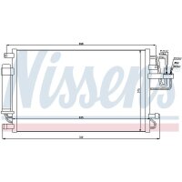 NISSENS 94801 Kondensator, Klimaanlage