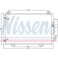NISSENS 94581 Kondensator, Klimaanlage