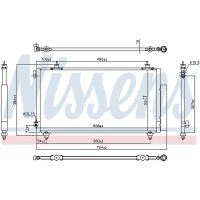 NISSENS 94740 Kondensator, Klimaanlage