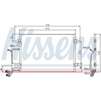 NISSENS 94594 Kondensator, Klimaanlage