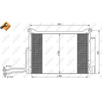 NRF 35787 Kondensator, Klimaanlage