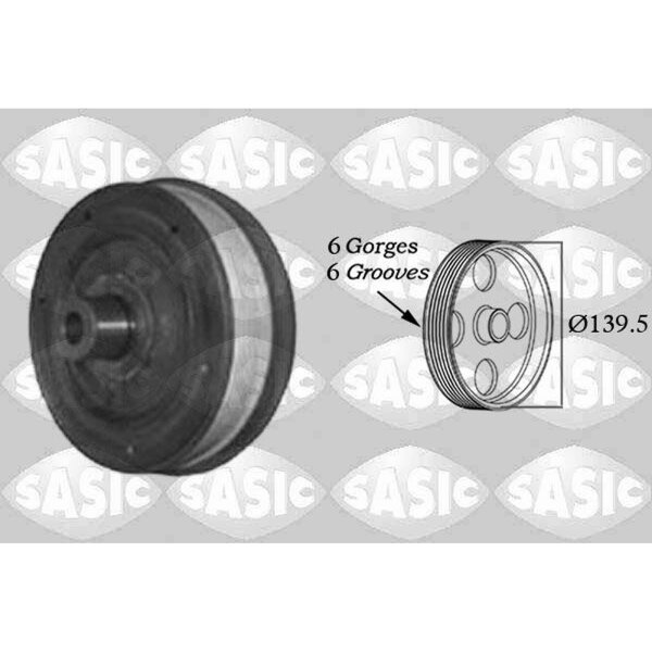 SASIC 2156019 Riemenscheibe, Kurbelwelle
