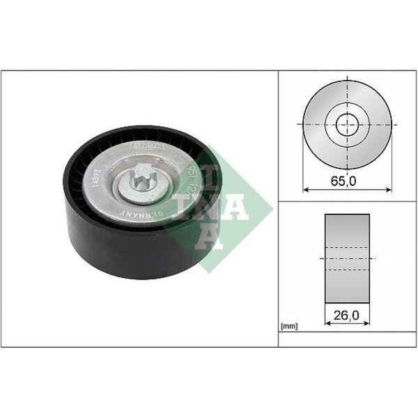 Schaeffler INA 532 0630 10 Umlenk-/Führungsrolle, Keilrippenriemen