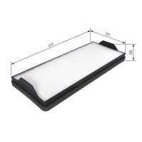 BOSCH 1 987 431 168 Filter, Innenraumluft