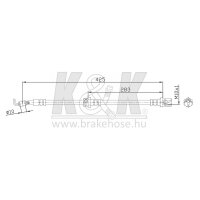 K&K FT0193 Bremsschlauch
