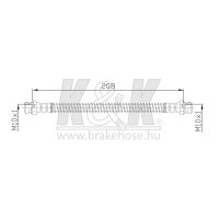 K&K FT0215 Bremsschlauch