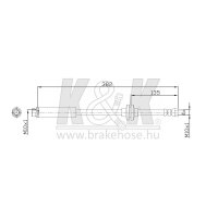 K&K FT0237 Bremsschlauch