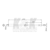 K&K FT0240 Bremsschlauch
