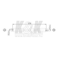 K&K FT0251 Bremsschlauch