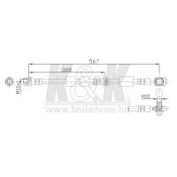 K&K FT0259 Bremsschlauch