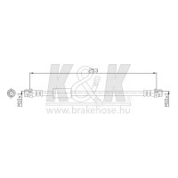 K&K FT0446 Bremsschlauch