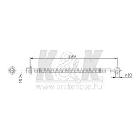 K&K FT0451 Bremsschlauch