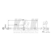 K&K FT0452 Bremsschlauch