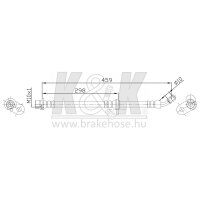K&K FT0495 Bremsschlauch