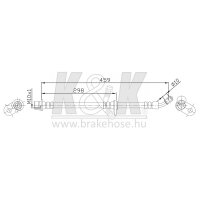 K&K FT0496 Bremsschlauch