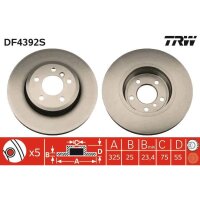 TRW DF4392S Bremsscheibe